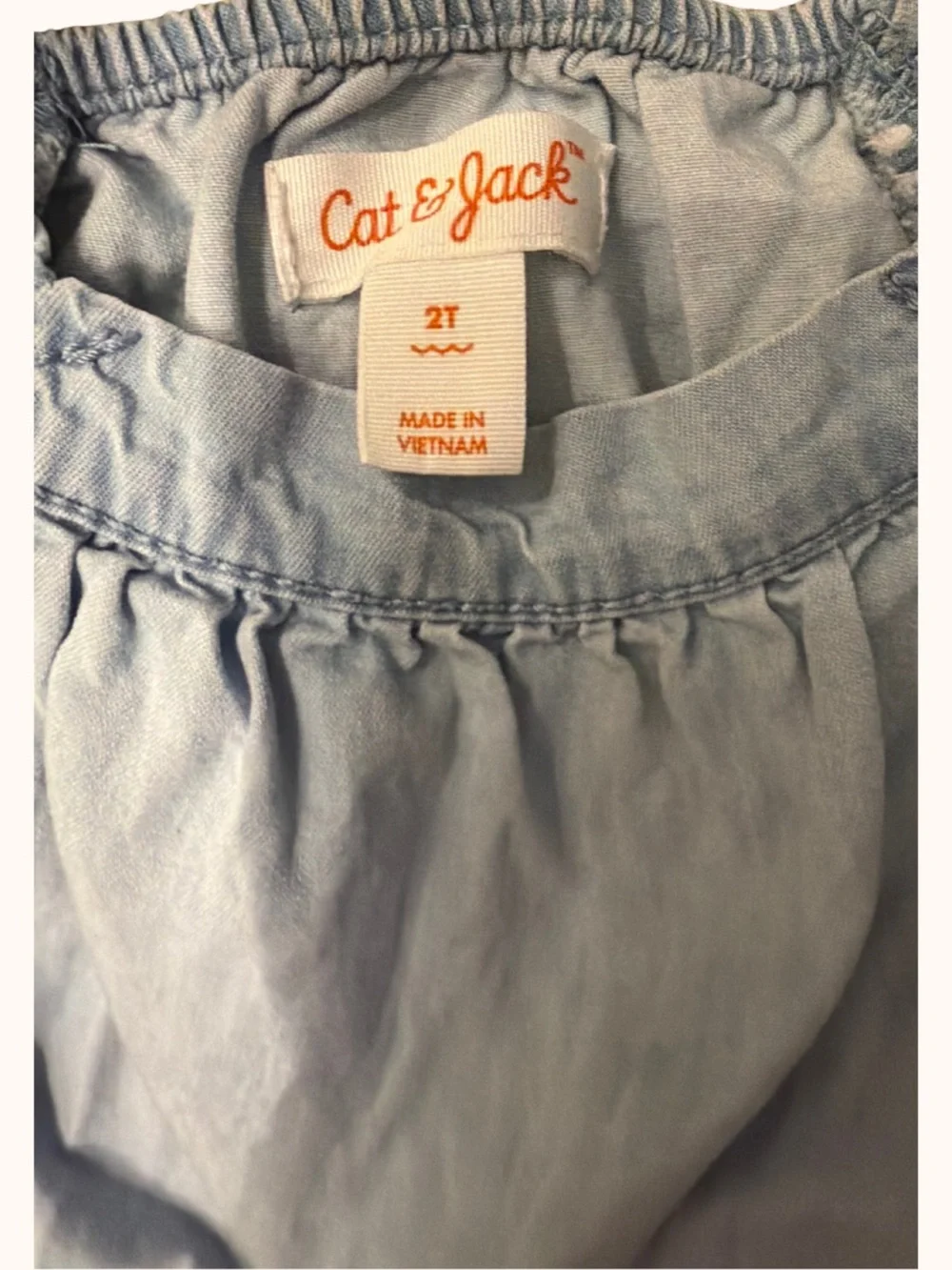 Girls Light Blue Denim Romper - Kids Bottoms